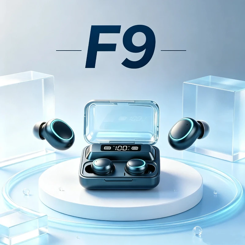 Wireless Earbuds Tws - New F9 Bluetooth Headphones 9D Stereo