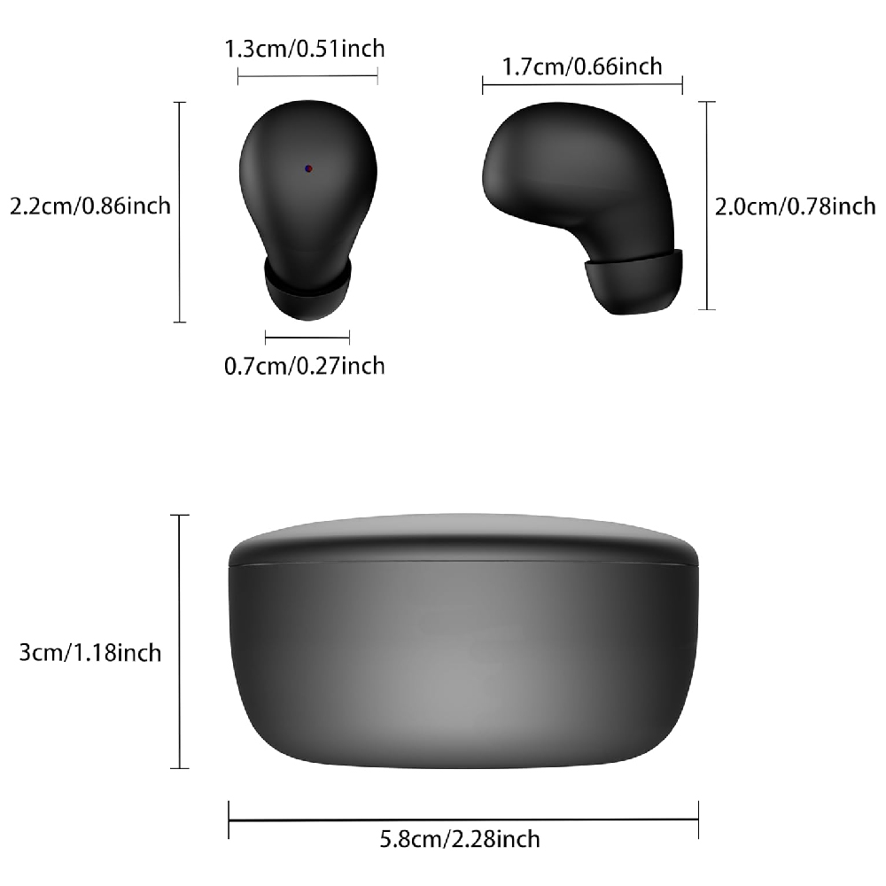 Mini Invisible Earbuds Sleep H - огляд і ціна Wireless Earbuds Tws