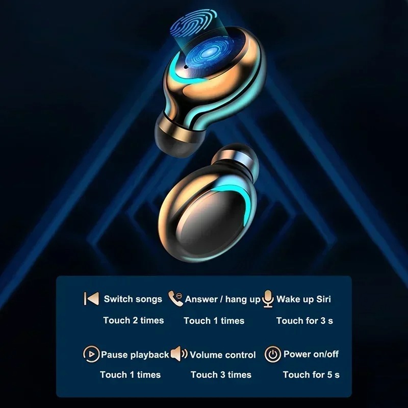 New F9 Bluetooth Headphones 9D - огляд і ціна Wireless Earbuds Tws